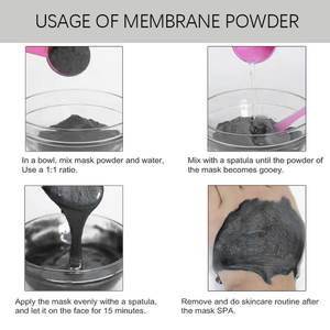 Fábrica al por mayor 1kg máscara de cristal de carbón de bambú en polvo limpieza profunda y blanqueamiento máscara de gelatina de hidrogel para cara y nariz - Product Image 2