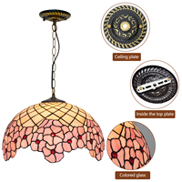Lustre suspendu en fleurs de cerisier, lustre moderne pour salle à manger, salon, lustre en verre teinté, lampe suspendue