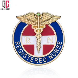 Broche de estrella de vida médica de emergencia RN de Metal personalizado de fábrica de 15 años, insignia de médico enfermera, Pin de solapa esmaltado - Product Image 2