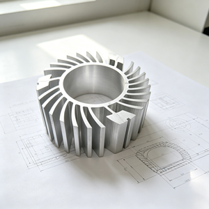 Perfil de Extrusión de Aluminio 6061 Pulido para Disipador de Calor de Servidor - Product Image 2