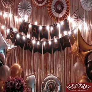 Tenda a Frange Metallizzate a Forma di <span class=keywords><strong>Cuore</strong></span> da 2M per Laurea, Matrimonio, Festa di Compleanno - Decorazione per Sfondo con Colore Personalizzato - Product Image 4