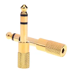 Gold Plated 6.35mm 1/4 inch Male to 3.5mm 1/8 inch Female Stereo Lengthen Audio Adapter Plug Connector 3.5mm audio jack