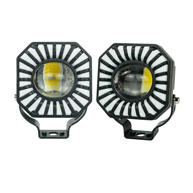 Dual Color H4 BA20D P15D Led Motorcycle Headlight Waterproof Headlamp High Low Beam Spot Bulb for Motorbike Motors