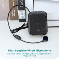 Shidu Original Mobile Mini 10 Watts Enceintes portables sans fil et filaires avec commande vocale, microphone et amplificateur vocal