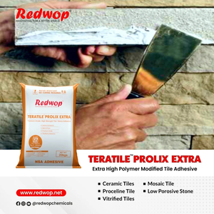 Adhésif pour carrelage flexible haute résistance TERATILE PROLIX EXTRA C2TES2, mortier de ciment modifié aux polymères pour carreaux grand format - Product Image 6
