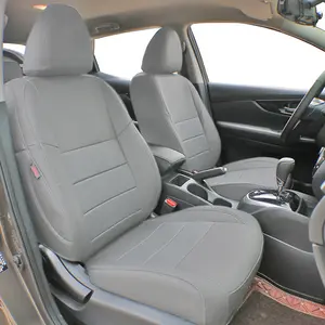 FOR Nissan Qashqai Black & Grey Car Seat Covers Protectors Full Set Washable