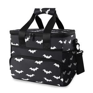 Aloha Hawaii Custom Iwa Birds Checked Large Insulated Lunch <b>Box</b> Leak Proof Waterproof <b>Collapsible</b> Cooler Lunch Bag for Camping - Product Image 1