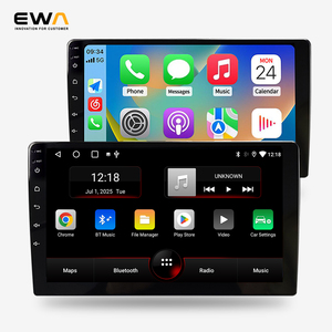 Sistema de Navegación GPS Estéreo con Pantalla Dividida de 9 Pulgadas, Android 13, 2 GB de RAM, con CarPlay, Android Auto, YouTube, Bluetooth, WiFi, Montaje en el Tablero, USB - Product Image 1