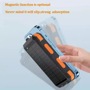 Batterie externe <span class=keywords><strong>solaire</strong></span> magnétique ultra-mince étanche à charge rapide 2025, 20000 mAh, GaN, logo personnalisable, 4 ports USB, LED - Product Image 5