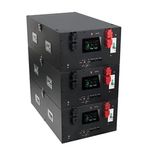 Venta al por mayor <span class=keywords><strong>Hulk</strong></span> 48V 16S LiFePO4 DIY Kits BMS incorporado pantalla LCD 15KW salida apilable energía Solar almacenamiento caja de batería - Product Image 6