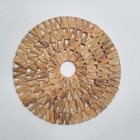 Vente en gros de napperons faits à la main naturels Water Hyainth pour la décoration de table