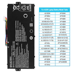 แบ<span class=keywords><strong>ต</strong></span>เตอรี่แล็ปท็อปสำหรับ <span class=keywords><strong>ACER</strong></span> Nitro 5 Al12b32 Ac14b18j สำหรับ <span class=keywords><strong>ACER</strong></span> <span class=keywords><strong>Aspire</strong></span> F5-573G <span class=keywords><strong>Aspire</strong></span> 4739 <span class=keywords><strong>E15</strong></span>แบ<span class=keywords><strong>ต</strong></span>เตอรี่โน๊ต<span class=keywords><strong>บุ๊ค</strong></span> E5-575G - Product Image 2