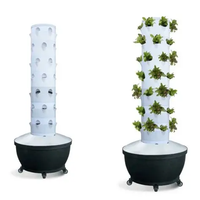 Système d'irrigation par pompe pour ferme hydroponique verticale motorisée automatique Seedafarm, petite tour pour culture intérieure, facile à utiliser, pour la maison et le jardin.