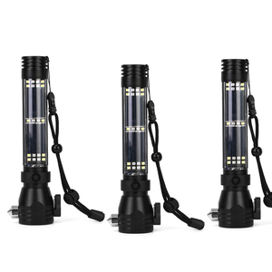 Siêu Sáng Năng Lượng Mặt Trời An Toàn Điện Búa Cắt Cảnh Báo Ánh Sáng Đa Chức Năng Khẩn Cấp Ánh Sáng Năng Lượng Mặt Trời <span class=keywords><strong>Torch</strong></span> Đèn Pin - Product Image 2