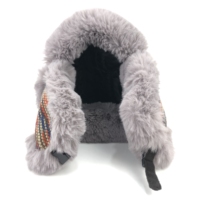 Venta al por mayor Trooper Trapper Aviator Hat con felpa Faux Fur Ski Hat con orejeras cubre para Ushanka Eskimo Bomber Winter Hat