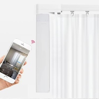 Tringles à rideaux motorisées en alliage d'aluminium personnalisées Stores verticaux automatiques pour maison intelligente pour les fêtes de bar mitsva de mariage