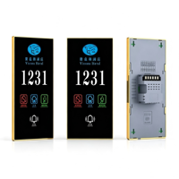 Système de sonnette et plaque de porte électronique murale en alliage d'aluminium pour numéros de chambre d'hôtel, compatible avec les portes en acier, laiton ou bois, pour serrures intelligentes
