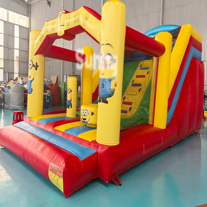 Château <span class=keywords><strong>Gonflable</strong></span> Thème Minions Jaune pour Enfants avec Toboggan – Grande Vente - Product Image 3