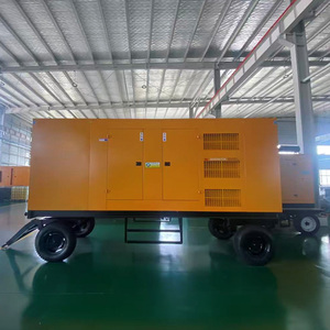 เครื่องกำเนิดไฟฟ้าดีเซลเคลื่อนที่พร้อมรถพ่วง หลังคาเก็บเสียง ปรับแต่งสีได้ ขนาดกะทัดรัด สำหรับงานก่อสร้างและใช้งานกลางแจ้ง - Product Image 1