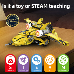 <span class=keywords><strong>Robot</strong></span> <span class=keywords><strong>programmable</strong></span> Kaiyu K96154 5-en-1 avec télécommande/application, écran numérique, capteur de couleur, jouets pour enfants, ensembles de blocs de construction - Product Image 5