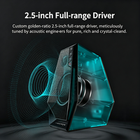 Haut-parleurs de jeu EDIFIER HECATE G1500, 2.0 canaux, RGB, Bluetooth 5.3, carte son USB, 2.5 pouces, haut-parleurs de bureau à gamme complète pour ordinateur