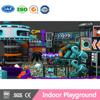 Ensemble d'équipements de jeu souple pour parc d'aventure intérieur pour enfants Aobeile, en PVC et tubes galvanisés, grande capacité, escalade, taille personnalisable