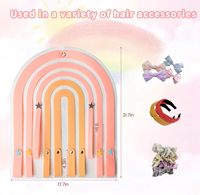 Filles Tenture Murale Décor À La Maison Cheveux Accessoire Arcs Organisateur Cintre Pour Chambre De Fille