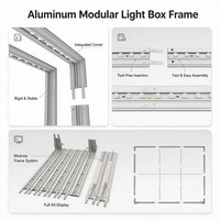Stan Pameran Kain SEG 10x20 kaki, Portabel Modular, Perakitan Cepat, Display Pameran Dagang Aluminium dengan Rak