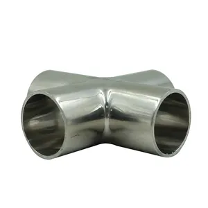 Universal Buttweld 304 316 904L ss 1 pouce 2 pouces en acier inoxydable Cross Four-way Joint Pipe Fitting Equipment