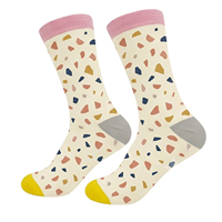 Chaussettes en coton personnalisées, chaussettes habillées pour hommes et femmes, de haute qualité, tricotées, amusantes, pour l'été et l'automne, avec des motifs de logo, vente en gros