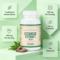 120 Capsules d'Extrait de Cistanche, Extrait Végétal Naturel à 10% d'Echinacoside, Complément Alimentaire