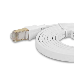 สายแพทช์อีเธอร์เน็ต Cat8 ทองแดงแบบแบน SFTP ความเร็ว 40Gbps 2000MHz แบบบาง ยืดหยุ่น 30AWG ความยาว 3 ม. 5 ม. 10 ม. สำหรับเล่นเกม สำนักงาน บ้าน ติดตั้งบนผนัง - Product Image 2