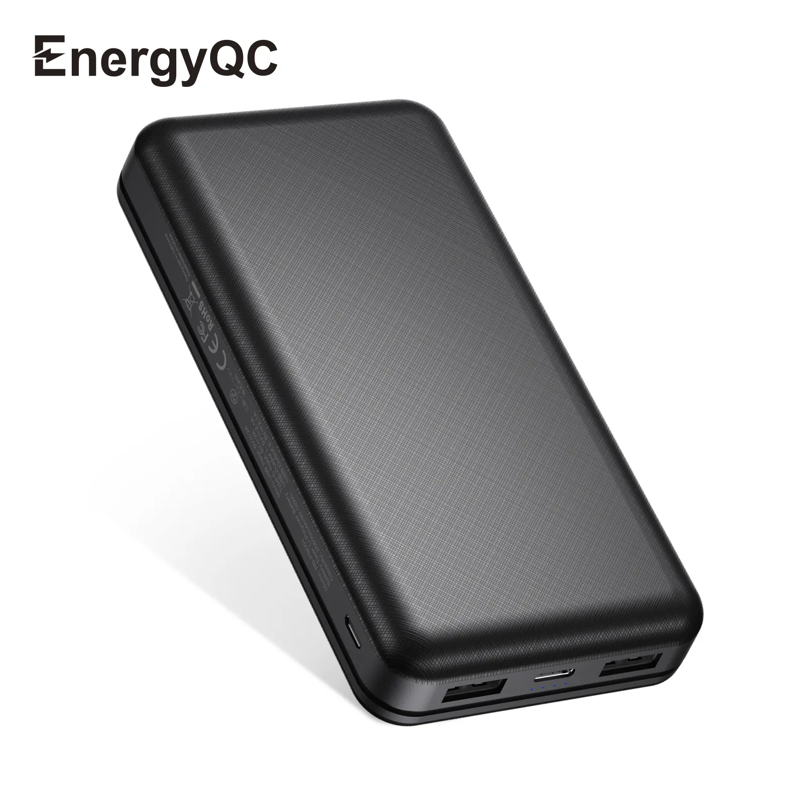 Cheap 2 USB Output Smart Black Portable Charger Fast Charging Power Bank Type C 26800mah Power Banks