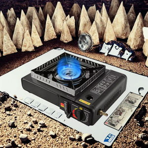 Poêle à <span class=keywords><strong>gaz</strong></span> extérieure portable en acier inoxydable mousqueton marmite et <span class=keywords><strong>barbecue</strong></span> pour 3-4 personnes pour voitures et usage domestique - Product Image 3