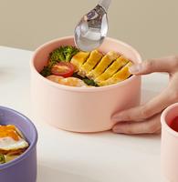 2025 nouveau sans BPA multi-fonction Portable étanche boîtes à repas déjeuner accessoire rond Silicone conteneurs enfants Bento boîte à déjeuner