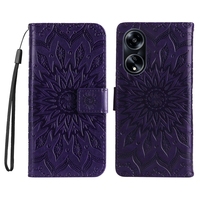 Étui portefeuille imprimé fleur de soleil pour Oppo A1 5G/A98 5G/F23 5G/Realme C53