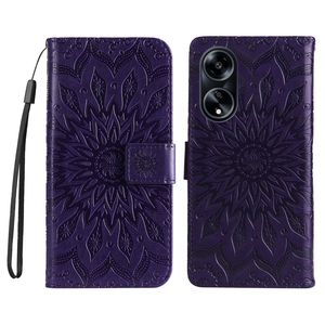 Funda con estampado de flores de Sol para Oppo <span class=keywords><strong>A1</strong></span> 5G/A98 5G/F23 5G/Realme C53 - Product Image 4