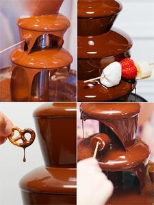 Máquina Versátil para Fuente de Chocolate, Fácil de Limpiar, Torre de Acero Inoxidable para Chocolate, Queso, Salsa BBQ y Aderezo <span class=keywords><strong>Ranch</strong></span> - Product Image 5