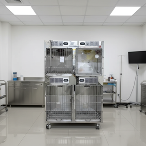 Toptan lüks ürünler evcil hayvan kafesi büyük kedi ve köpek paslanmaz çelik hastane ev veteriner kutusu üreticisi sıcak satış evcil hayvan kafesi - Product Image 5