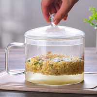 Youpin Aeofa — bol à nouilles instantanées avec couvercle, petit pot à soupe en verre résistant à la chaleur de grande capacité, pouvant être chauffante par un feu ouvert
