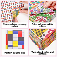 Jouets éducatifs Joycat, jouets d'origami faits à la main pour enfants de maternelle, bricolage, origami coloré, kit de papier d'origami éducatif créatif pour enfants