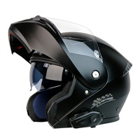 Helm Motor Cool Ride Pro ABS dengan Visor Flip-Up Terintegrasi untuk Headset, Daya Tahan Baterai Lama, Fungsi Navigasi Panggilan