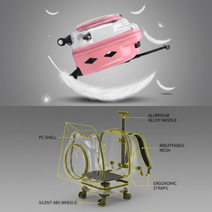 حقيبة ظهر شفافة بالكامل للحيوانات الأليفة <span class=keywords><strong>Pet</strong></span>-جيل خارج مساحة الحيوانات الأليفة للاستخدام متعدد الأغراض للحيوانات الصغيرة - Product Image 4