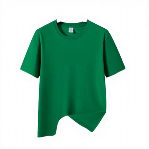 Camiseta Informal Sólida, Multicolor, Unisex, Transpirable, Ecológica, 100% Algodón, Corte Regular, Manga Corta, Secado Rápido, Tejido de Punto - Product Image 3