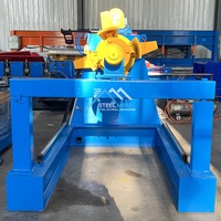 Ventes directes d'usine automatique 7 tonnes de chargement hydraulique de bobine d'acier de tôle Decoiler la machine pour la Corée du Sud
