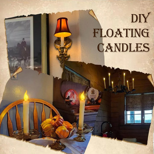 เทียนลอยน้ำ 12/20 ชิ้น พร้อมรีโมทแบบแท่ง ไฟ LED แขวนได้ ใช้แบตเตอรี่ แสงสีเหลืองอบอุ่น <span class=keywords><strong>ส</strong></span>ร้างบรรยากาศงานแต่งงาน - Product Image 3