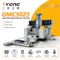Mesin Permesinan Gantry CNC Spindle Tunggal GMC5025 BT50 GSK, Mesin Penggilingan Otomatis Kecepatan Tinggi Tugas Berat