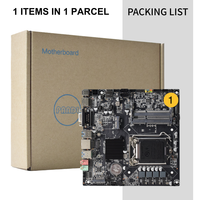 Mainboard Mini-ITX Tipis H110 LGA1151 Baru Mendukung CPU Intel Core Generasi ke-6-9, 2X DDR3 Ram, NVMe M.2, SATA3.0, Motherboard H110 ITX