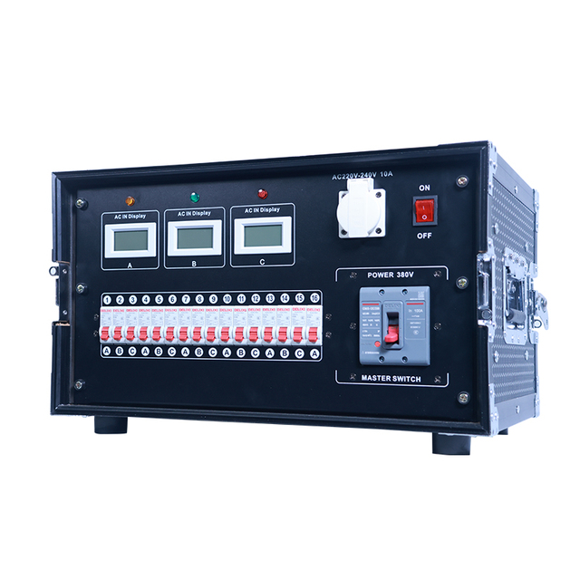 16Ch Output Power Distribution for Audio Systems Stage Dj Equipment 200A Camlock Rack Box