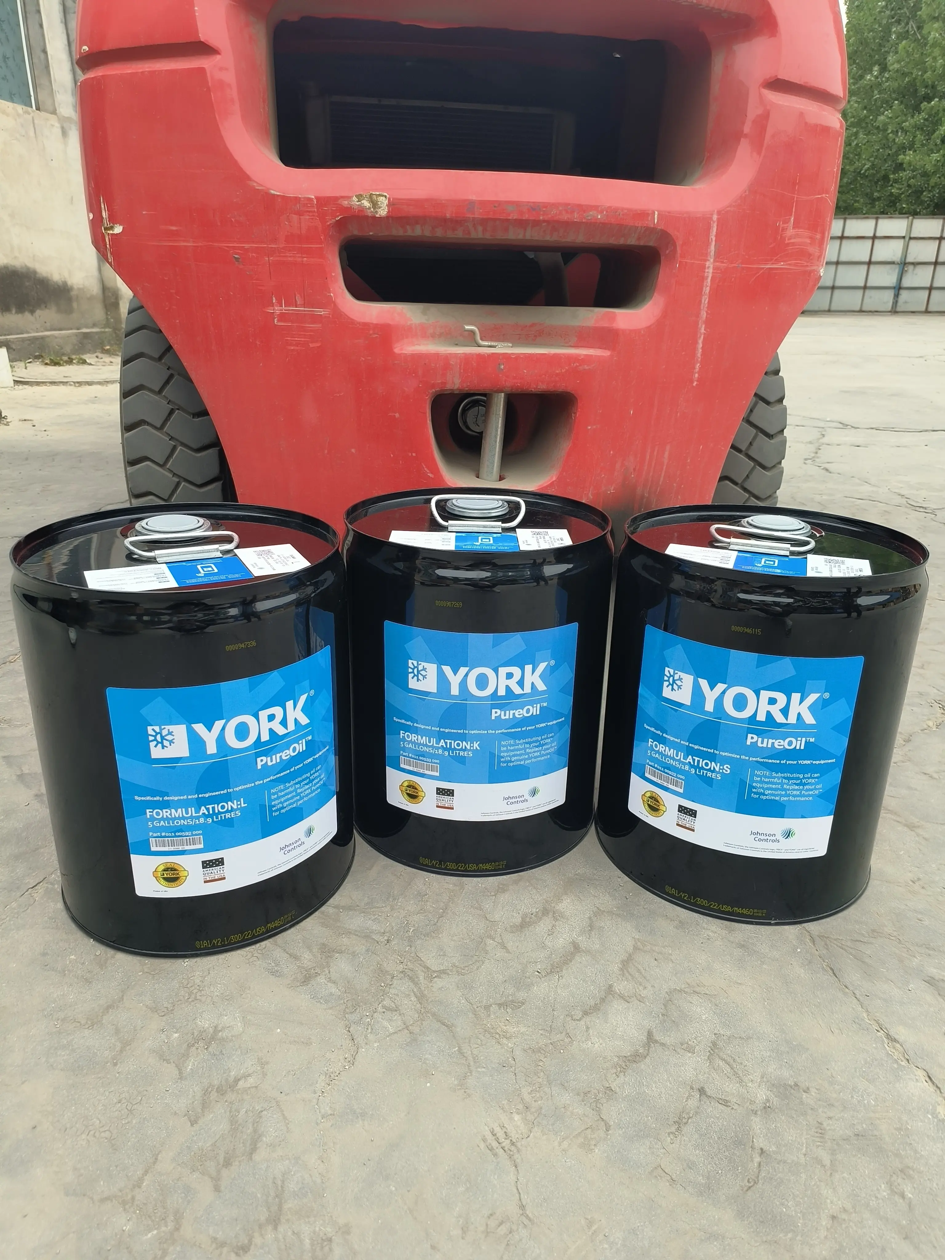 YORK K yağ parçası: 011 00533 000 R134A soğutucu merkezi klima lubricant jleri için yağlayıcı